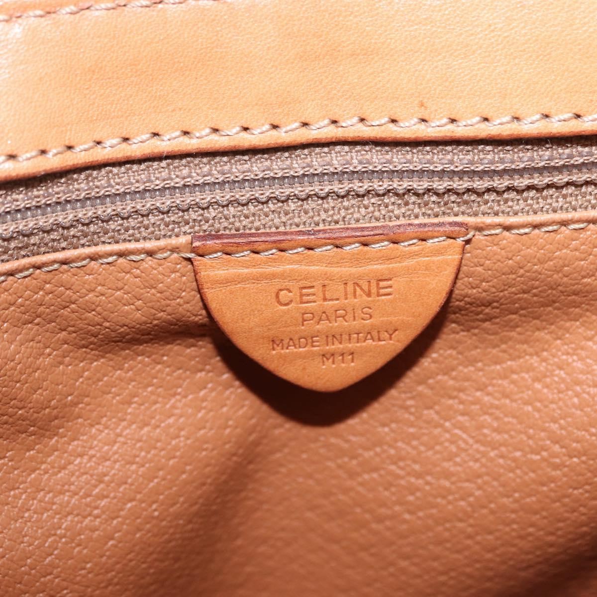 Celine Macadam Shoulder Canvas Brown Canvas Crossbody Bag Bag (Pre-Owned)