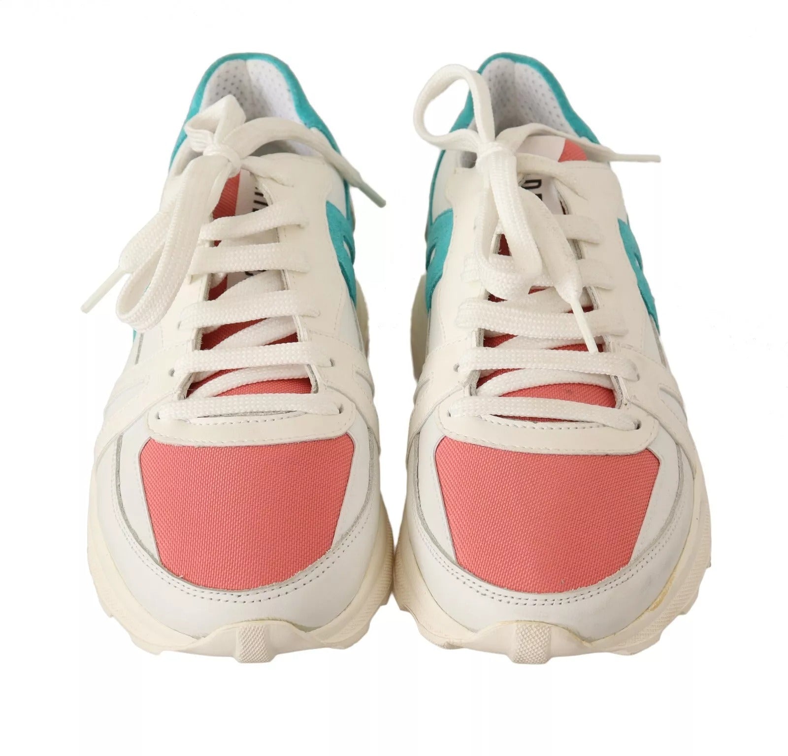 HIDE & JACK Multicolor Low Top Lace Up Women Sneakers Women's Shoes (Pre-Owned)