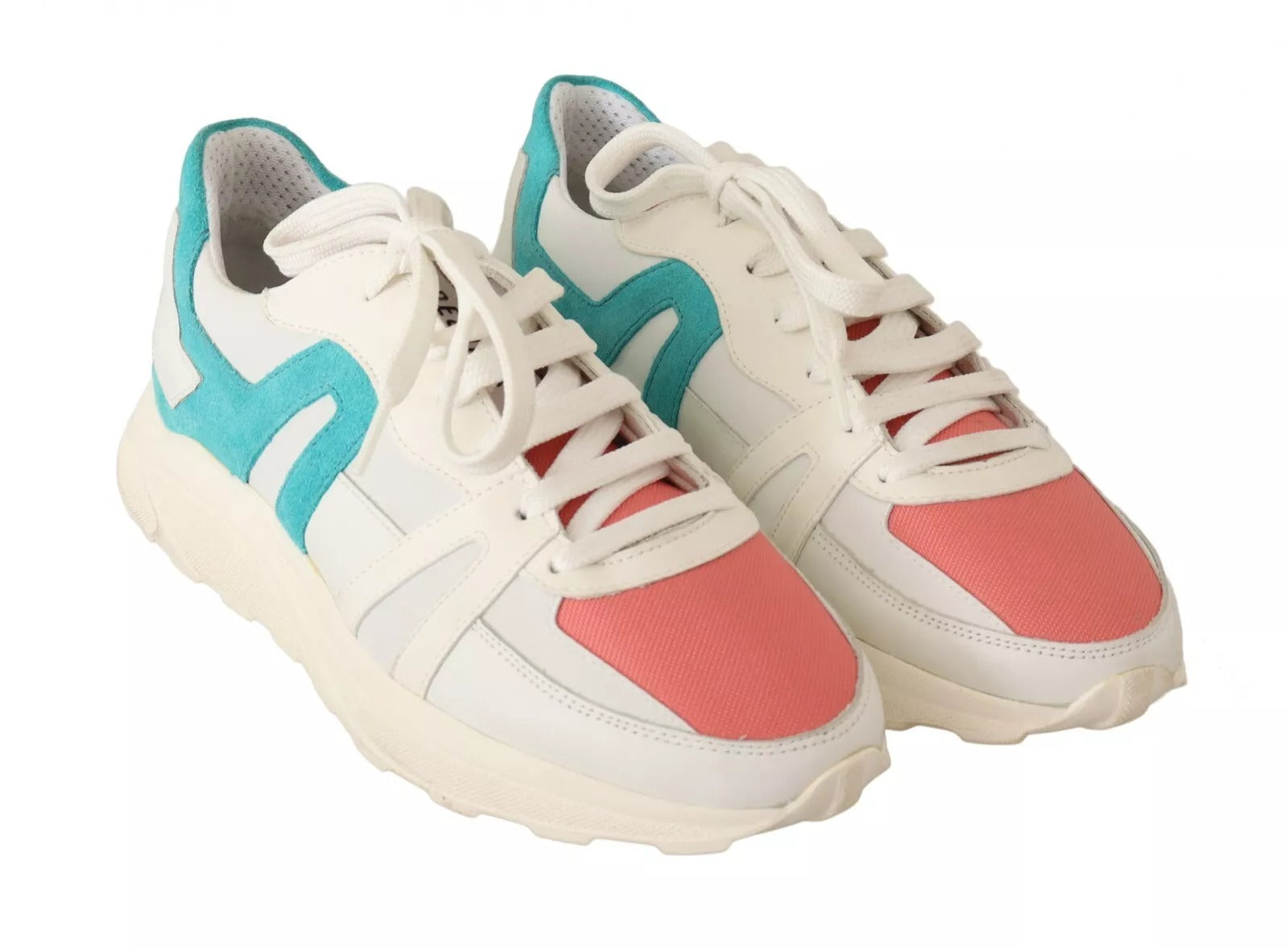 HIDE & JACK Multicolor Low Top Lace Up Women Sneakers Women's Shoes (Pre-Owned)