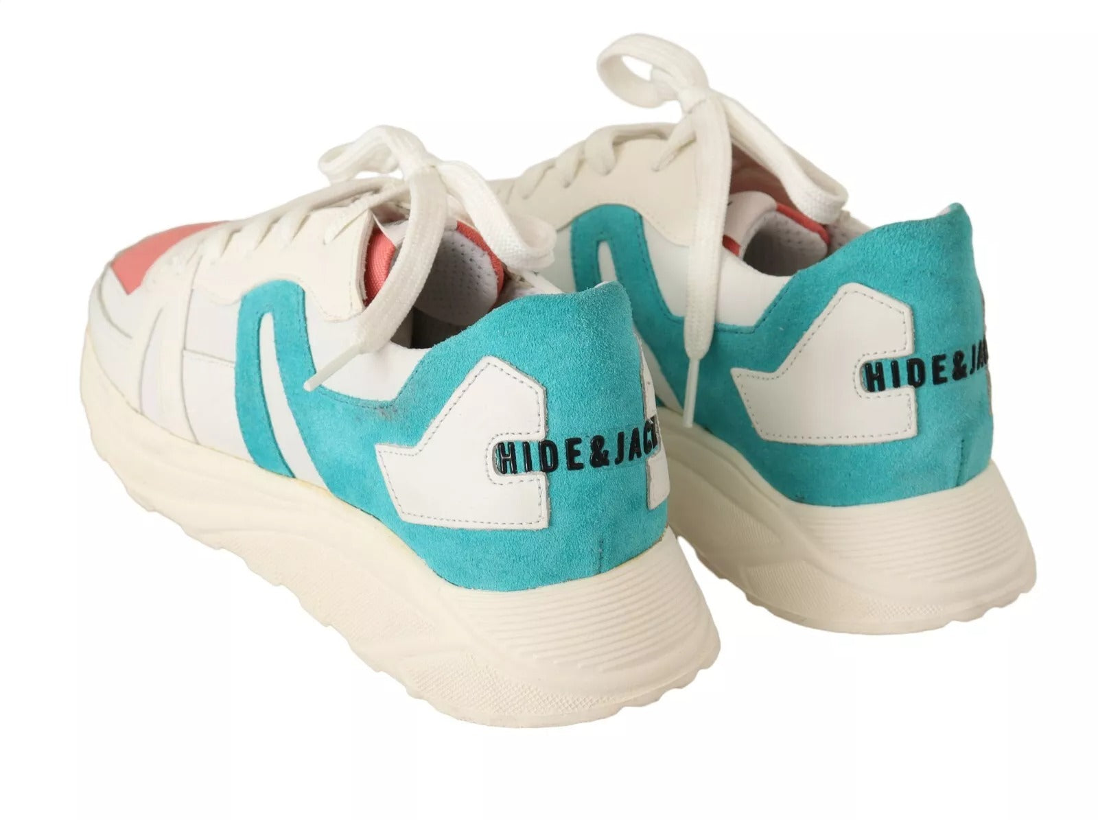 HIDE & JACK Multicolor Low Top Lace Up Women Sneakers Women's Shoes (Pre-Owned)