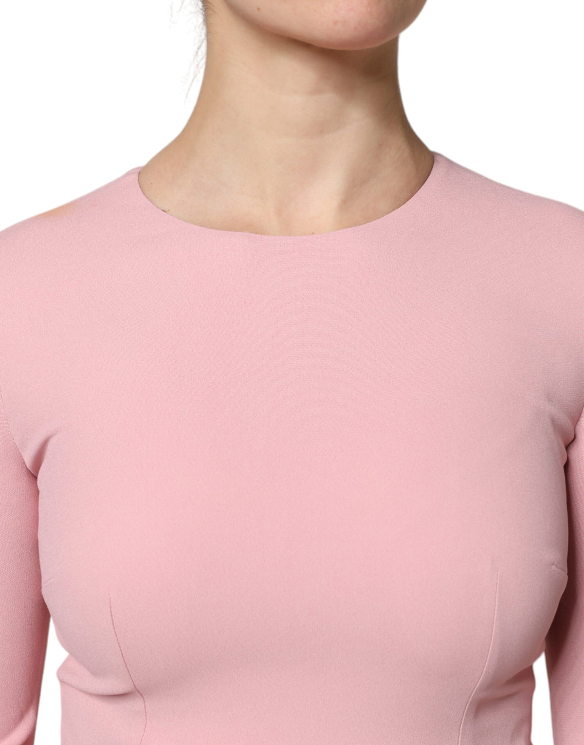 Dolce & Gabbana Pink A-line Flare Viscose 3/4 Sleeves Women's Dress (Pre-Owned)
