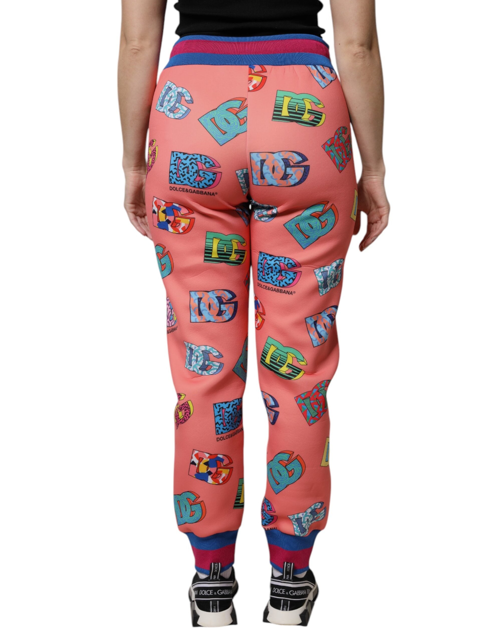 Dolce & Gabbana Pink Logo Monogram Jogger SweatWomen's Women's Pants