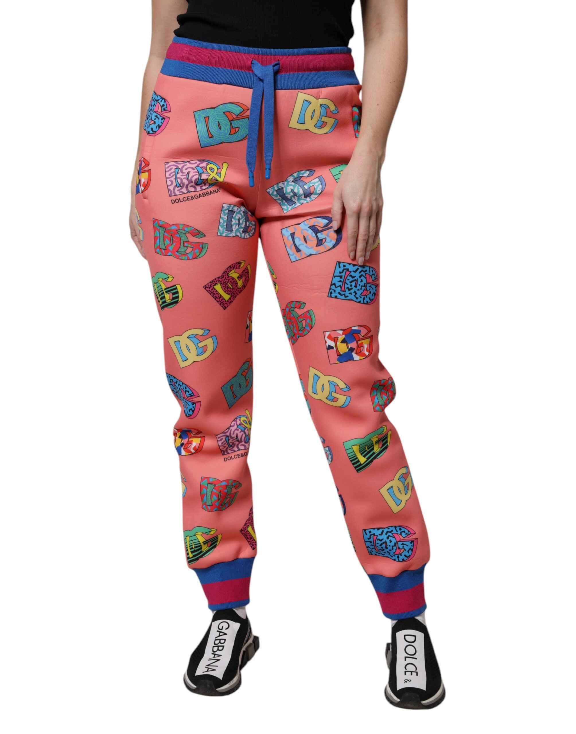 Dolce & Gabbana Pink Logo Monogram Jogger SweatWomen's Women's Pants (Pre-Owned)