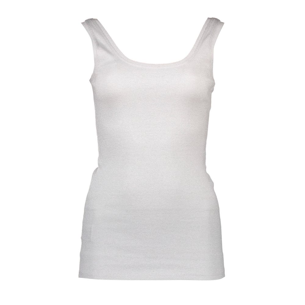 Silvian Heach White Cotton Women's Tank Women's Top