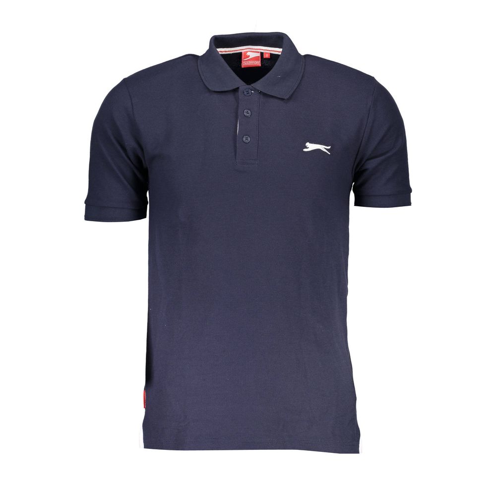 Slazenger Blue Cotton Polo Men's Shirt