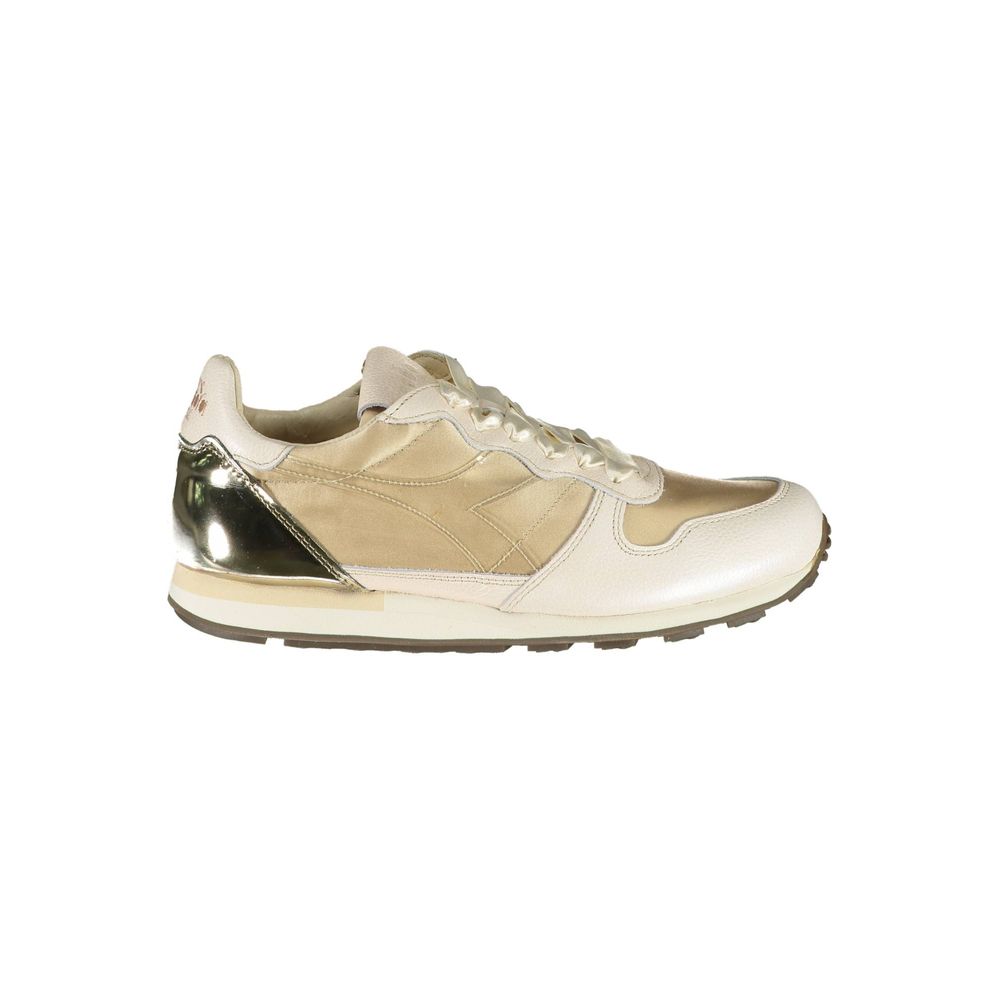 Diadora Beige Leather Women Women's Sneaker