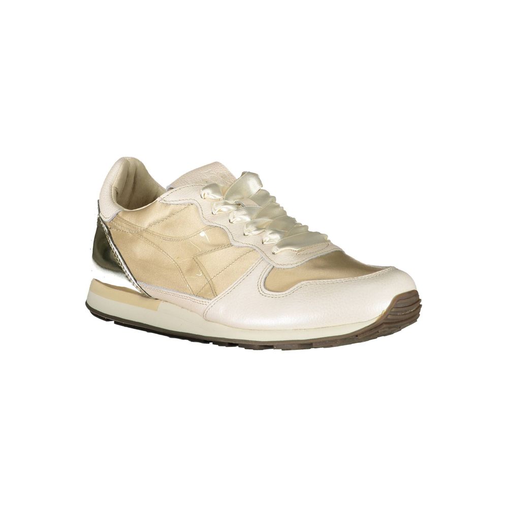 Diadora Beige Leather Women Women's Sneaker