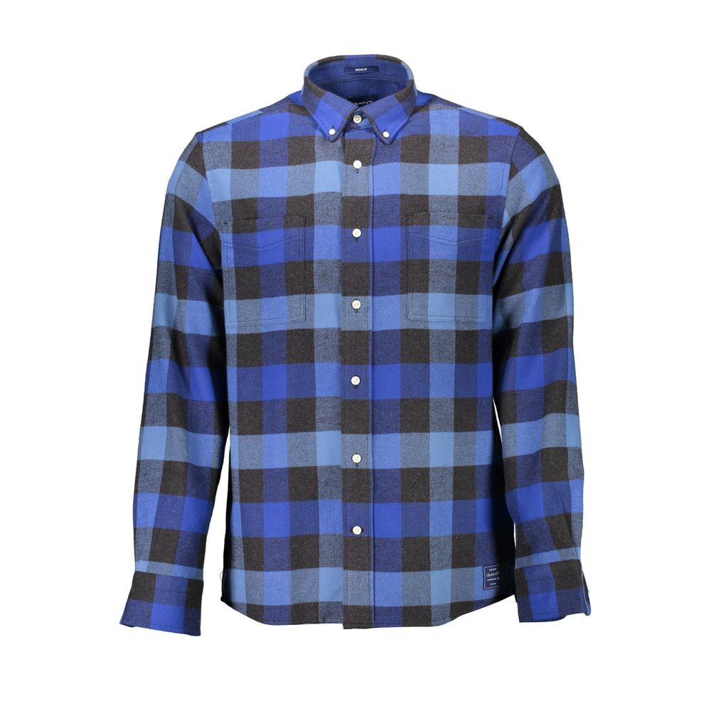Gant Blue Cotton Men Men's Shirt