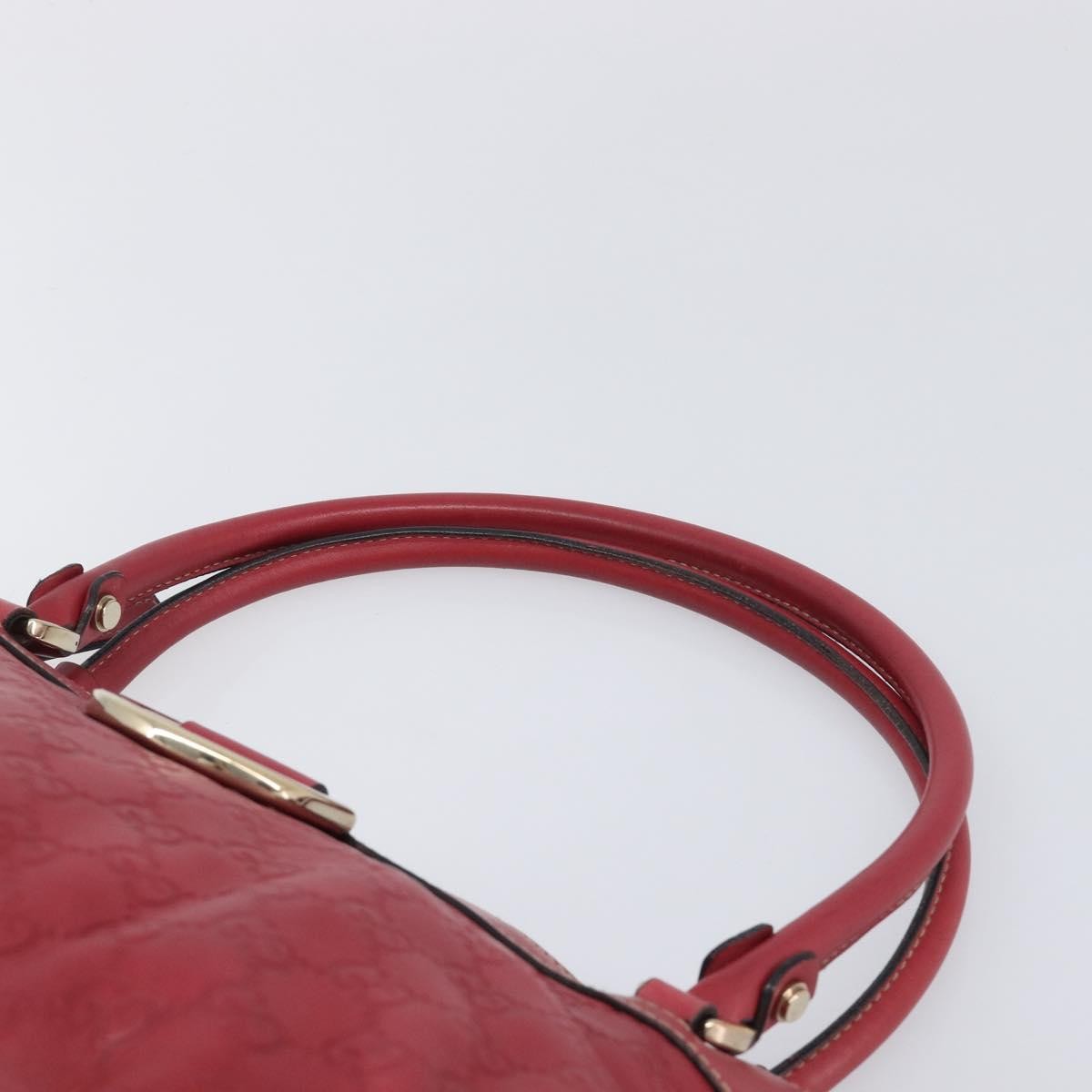 Gucci D Ring Guccissima Leather Red Leather Tote Bag Bag (Pre-Owned)