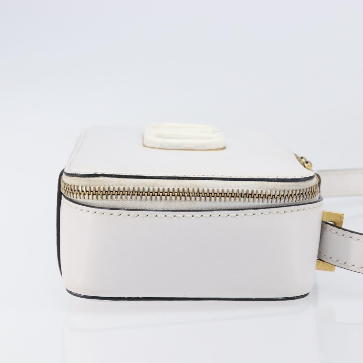 Valentino Garavani Vsling Leather White Leather Shoulder Bag Bag (Pre-Owned)
