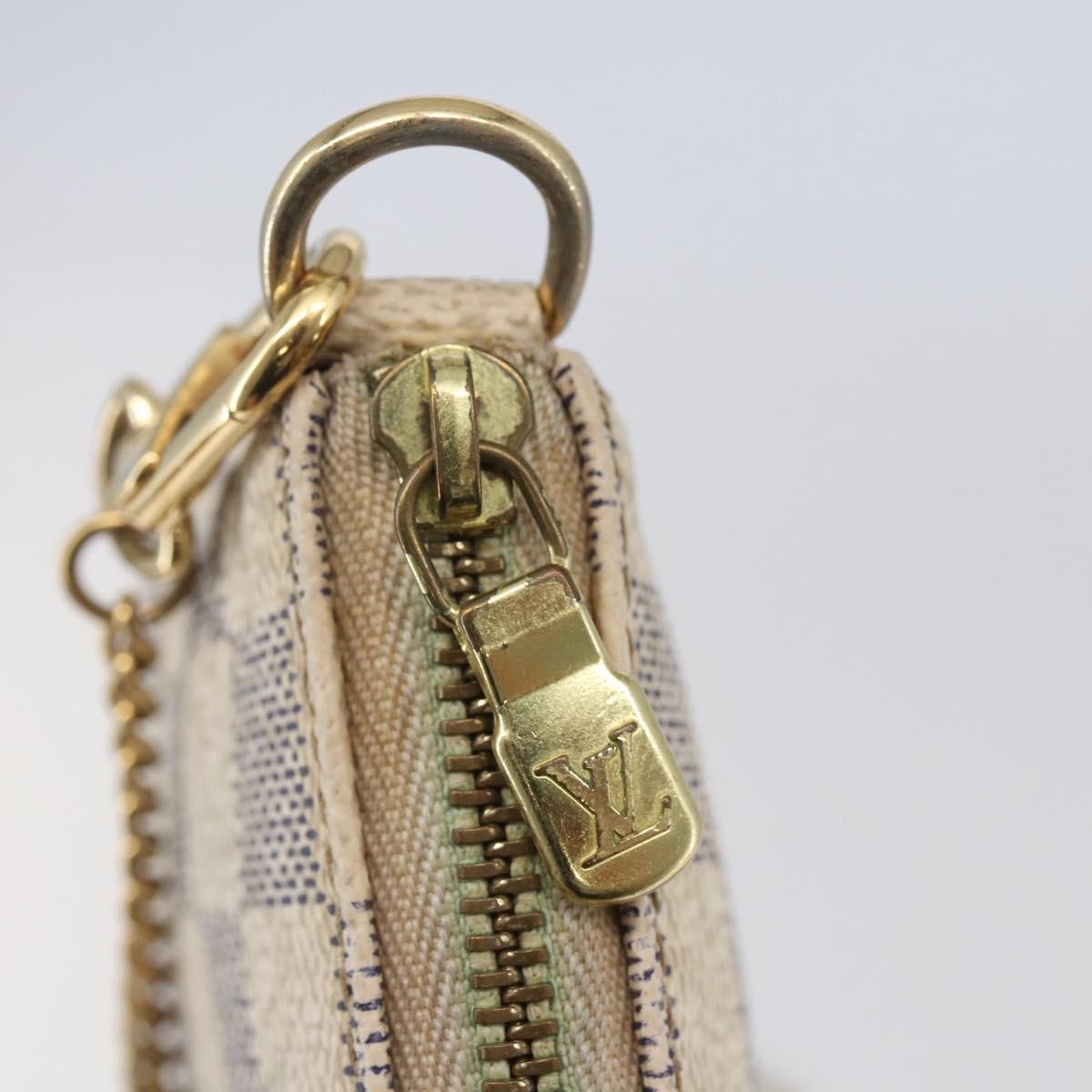 Louis Vuitton Mini Pochette Damier Beige Canvas Clutche & Pouche Bag (Pre-Owned)