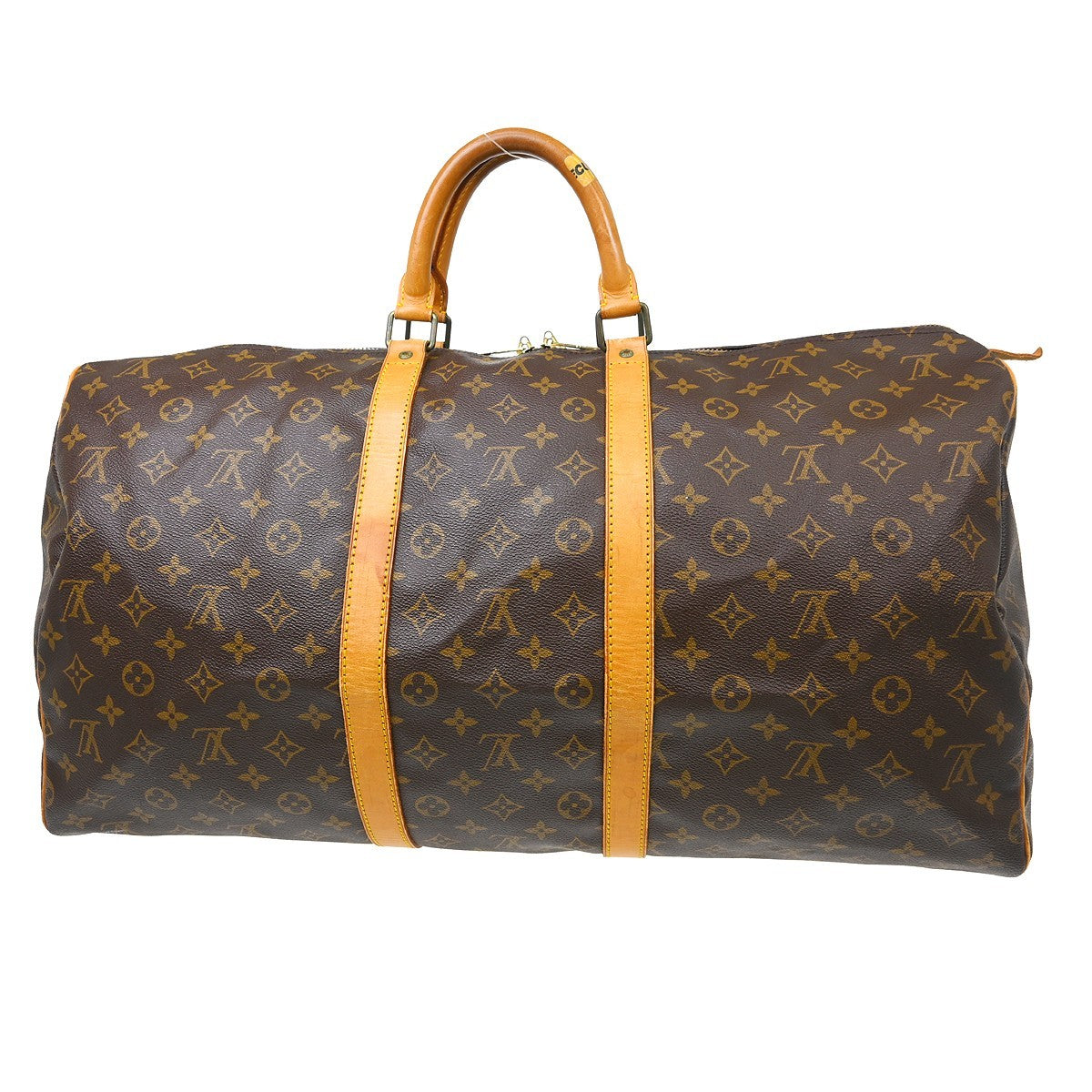 Louis Vuitton Keepall Monogram Canvas Brown Canvas Travel Bag Bag (Pre-Owned)