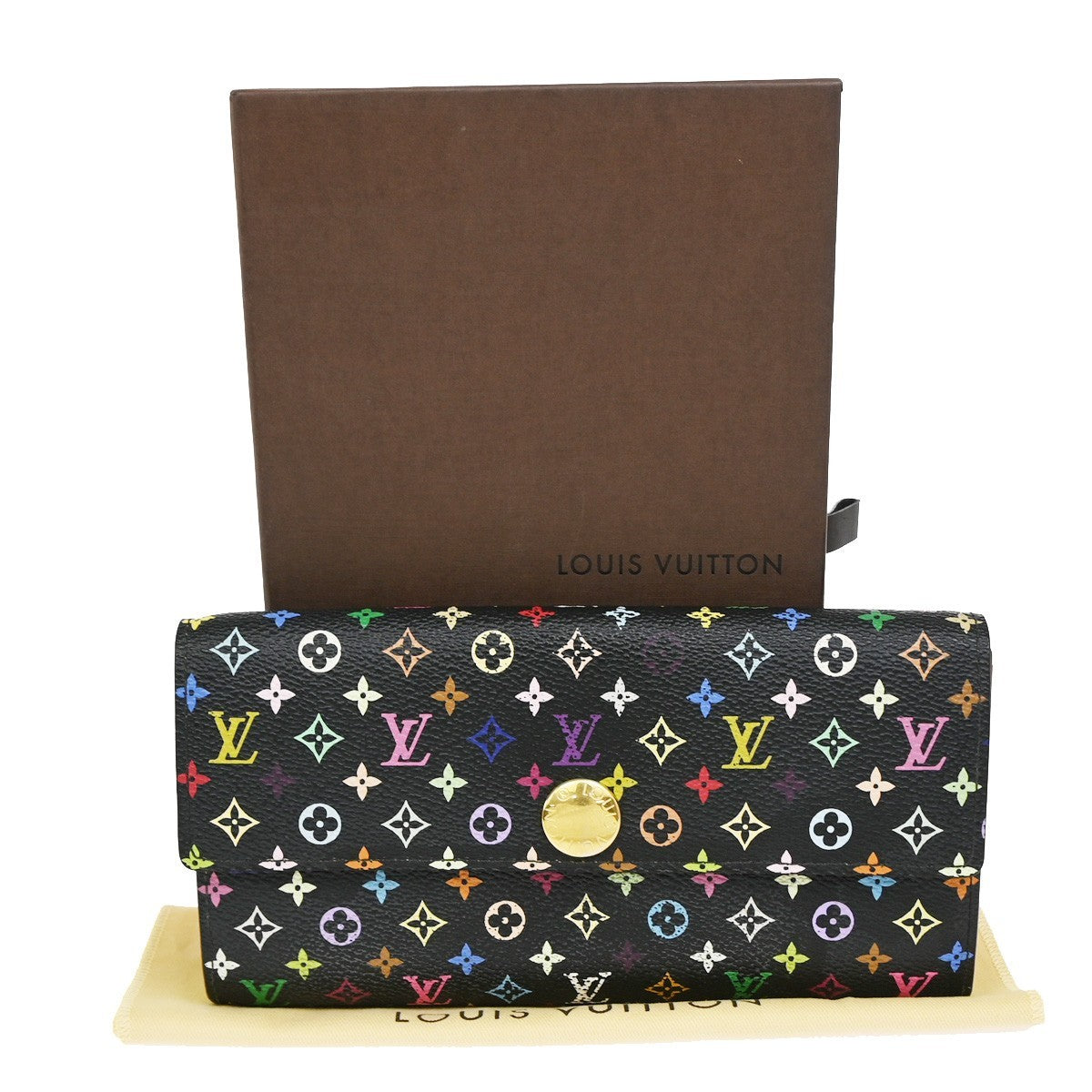 Louis Vuitton Sarah Monogram Multicolor Multicolour Canvas Wallets Accessory (Pre-Owned)