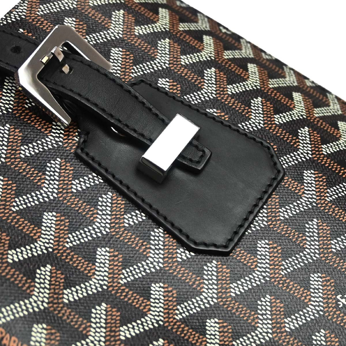 Goyard Comores Coated Canvas Black Canvas Tote Bag Bag (Pre-Owned)