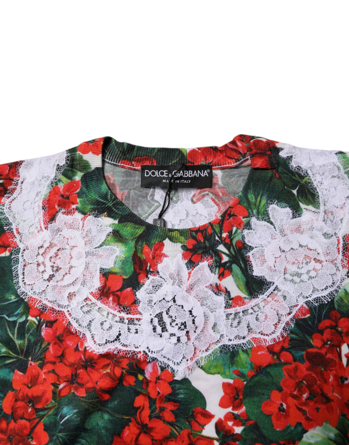 Dolce & Gabbana Multicolor Floral Lace Sleeveless Tank Women's Top