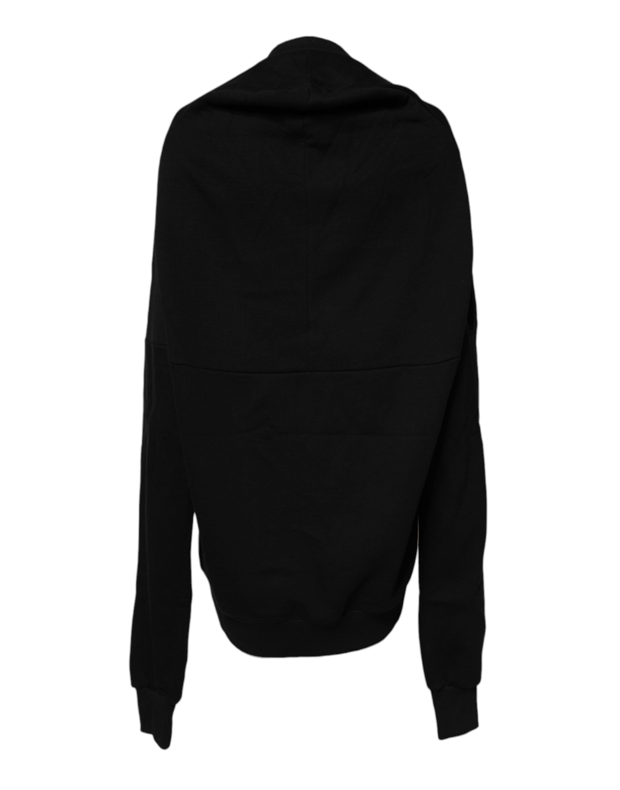 Dolce & Gabbana Black Cotton Crew Neck Sweatshirt Women's Sweater