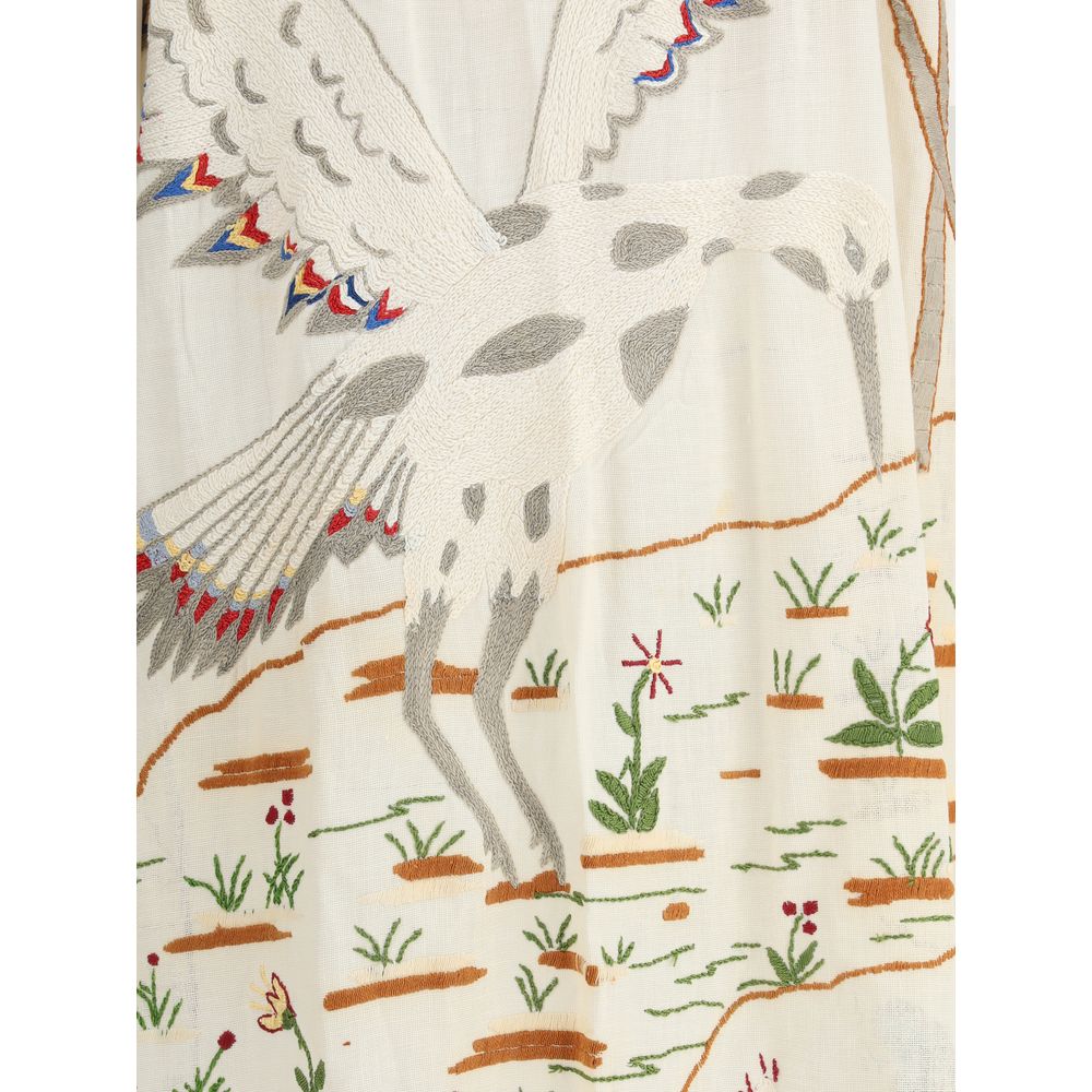 Ella Long Jacket with floral Women's details