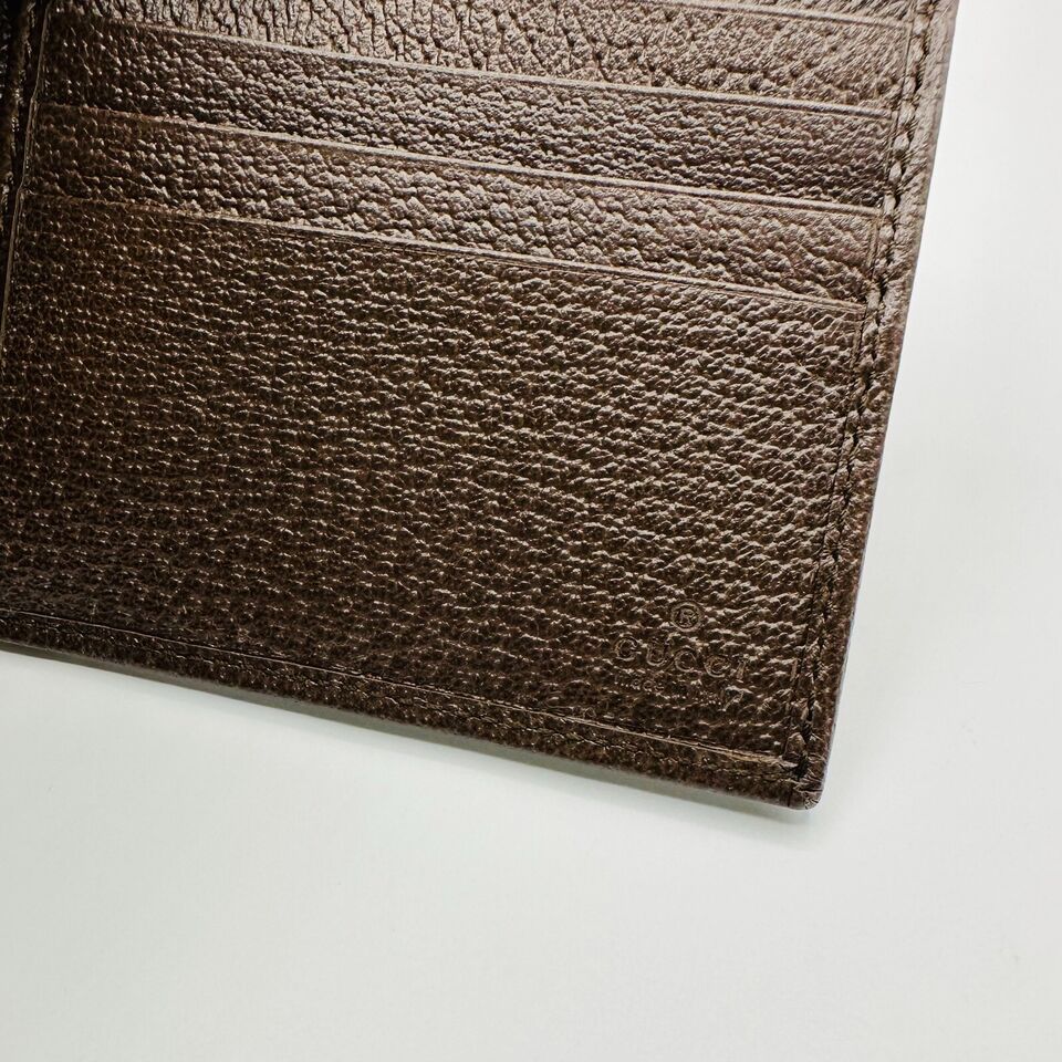 Gucci 100 Centennial Men's Brown Leather Bifold Wallet
