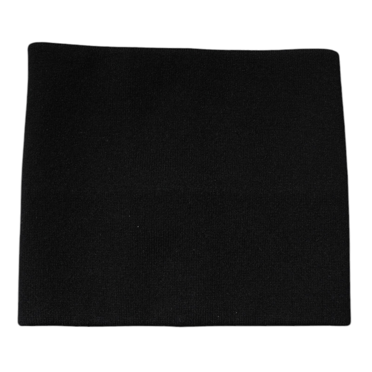 Dolce & Gabbana Black Cashmere Knitted Square Handkerchief Men's Scarf