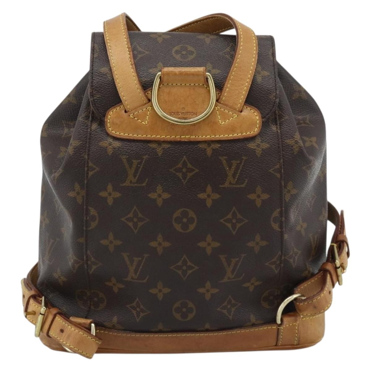 Louis Vuitton Vintage Montsouris Monogram Canvas Brown Canvas Backpack Bag (Pre-Owned)