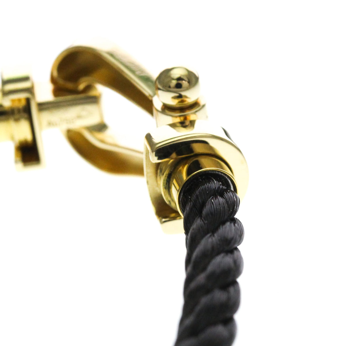 Fred Paris Force 10 Interchangeable Woven Cord And 18K Rose Gold With Diamonds Gold Yellow_Gold Bracelet Jewelry (Pre-Owned)