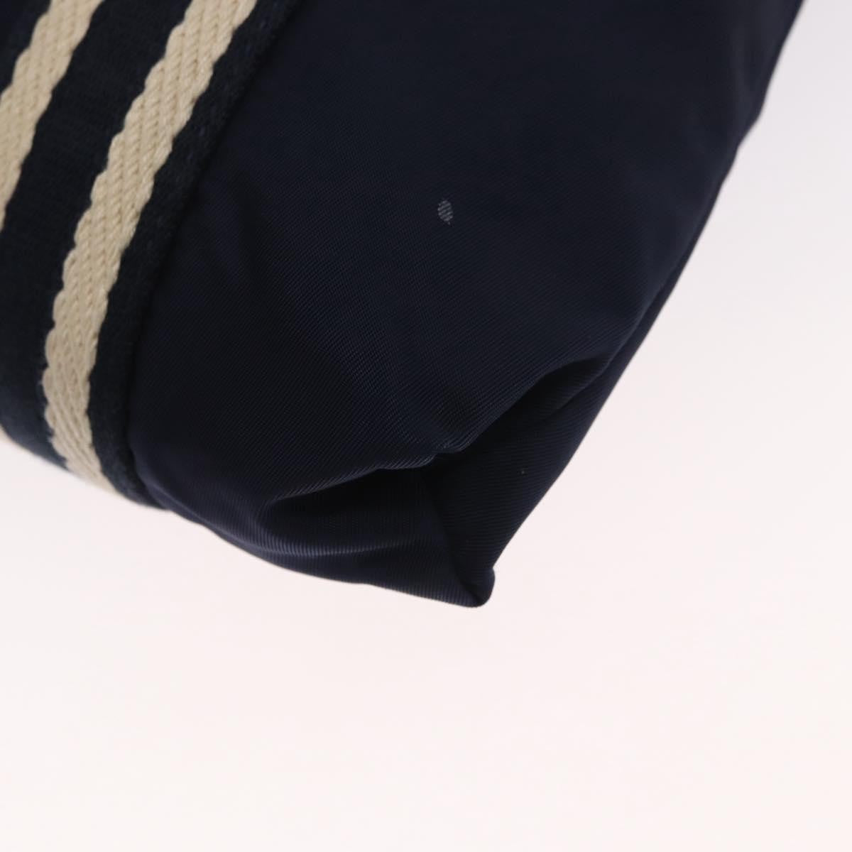 Gucci Vintage Gg Coated Canvas Navy Nylon Shoulder Bag Bag (Pre-Owned)