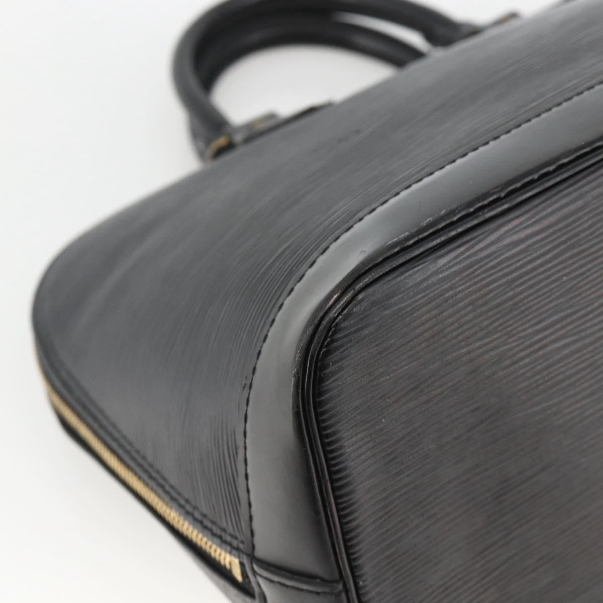 Louis Vuitton Alma Epi Leather Black Leather Handbag (Pre-Owned)
