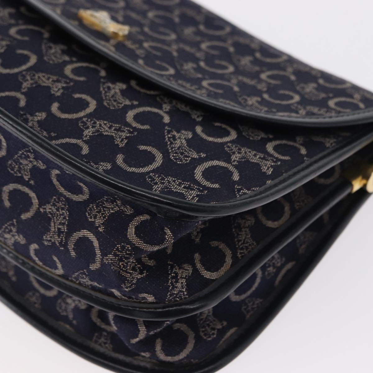 Celine C Sulky Canvas Navy Canvas Shoulder Bag Bag (Pre-Owned)