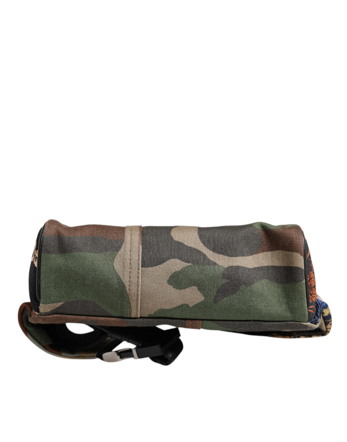 Dolce & Gabbana Multicolor Camouflage Patchwork Logo Waist Fanny Pack Men's Bag