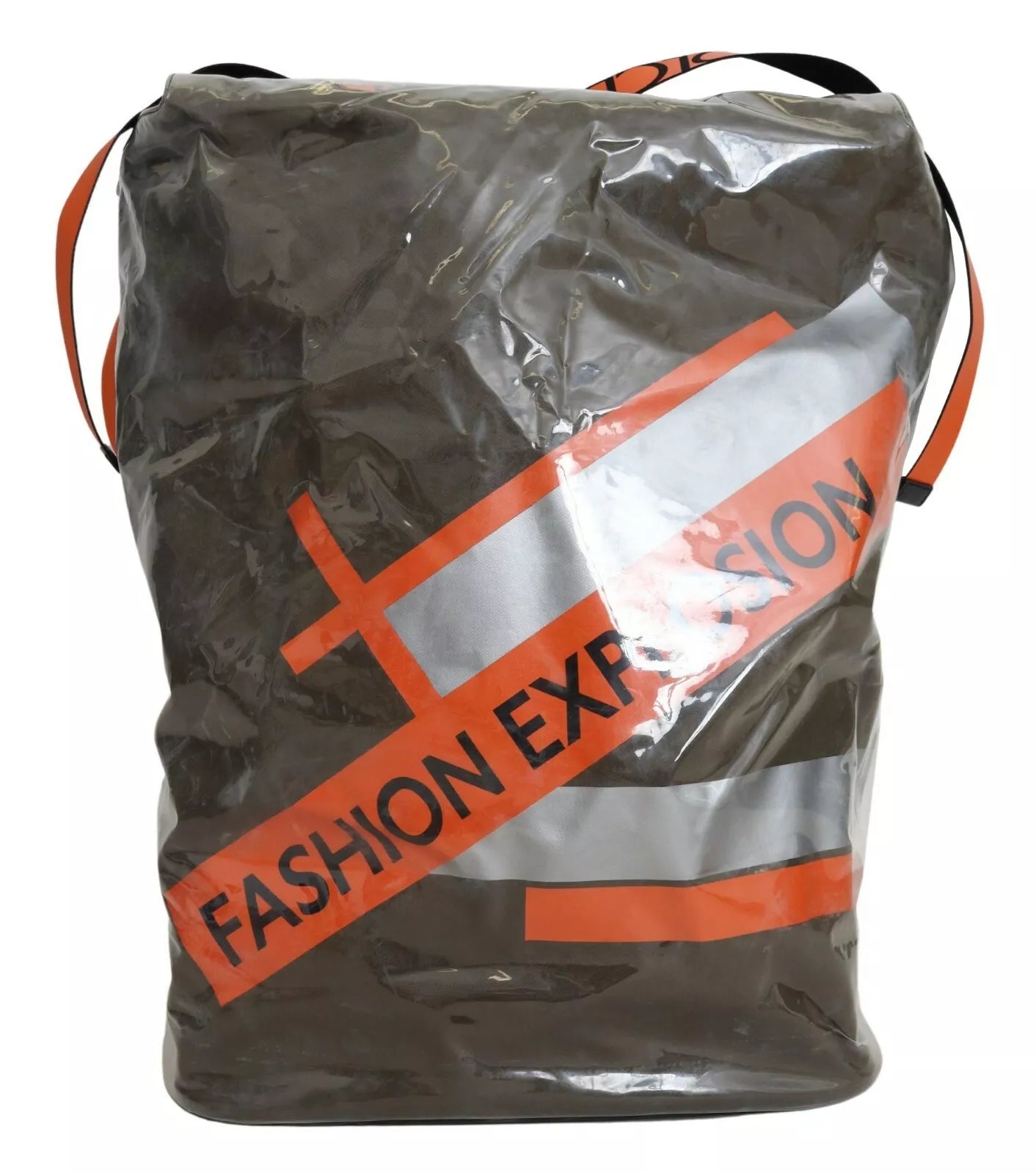 Dolce & Gabbana Green Fashion Expression Oversized Plastic Tote Men's Bag (Pre-Owned)