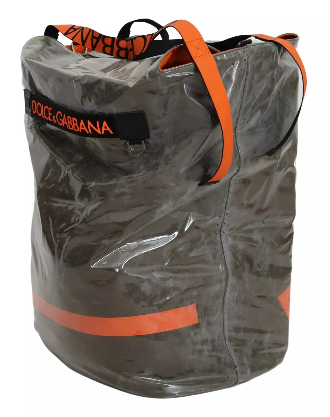 Dolce & Gabbana Green Fashion Expression Oversized Plastic Tote Men's Bag (Pre-Owned)