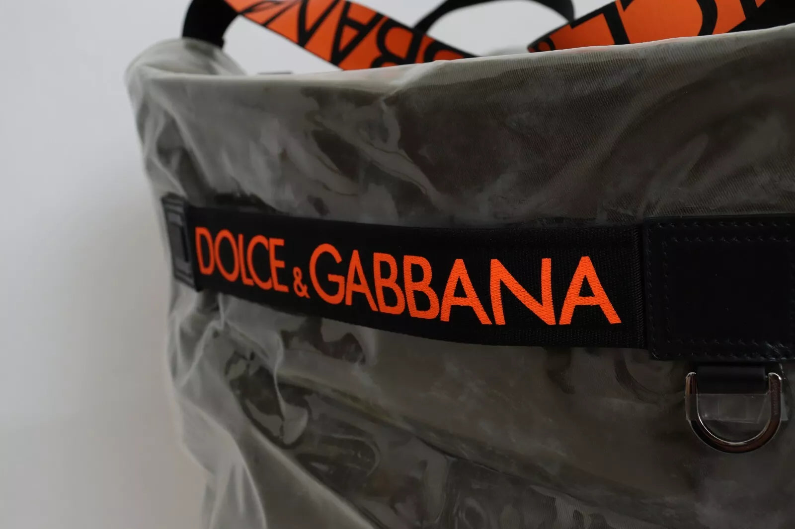 Dolce & Gabbana Green Fashion Expression Oversized Plastic Tote Men's Bag (Pre-Owned)