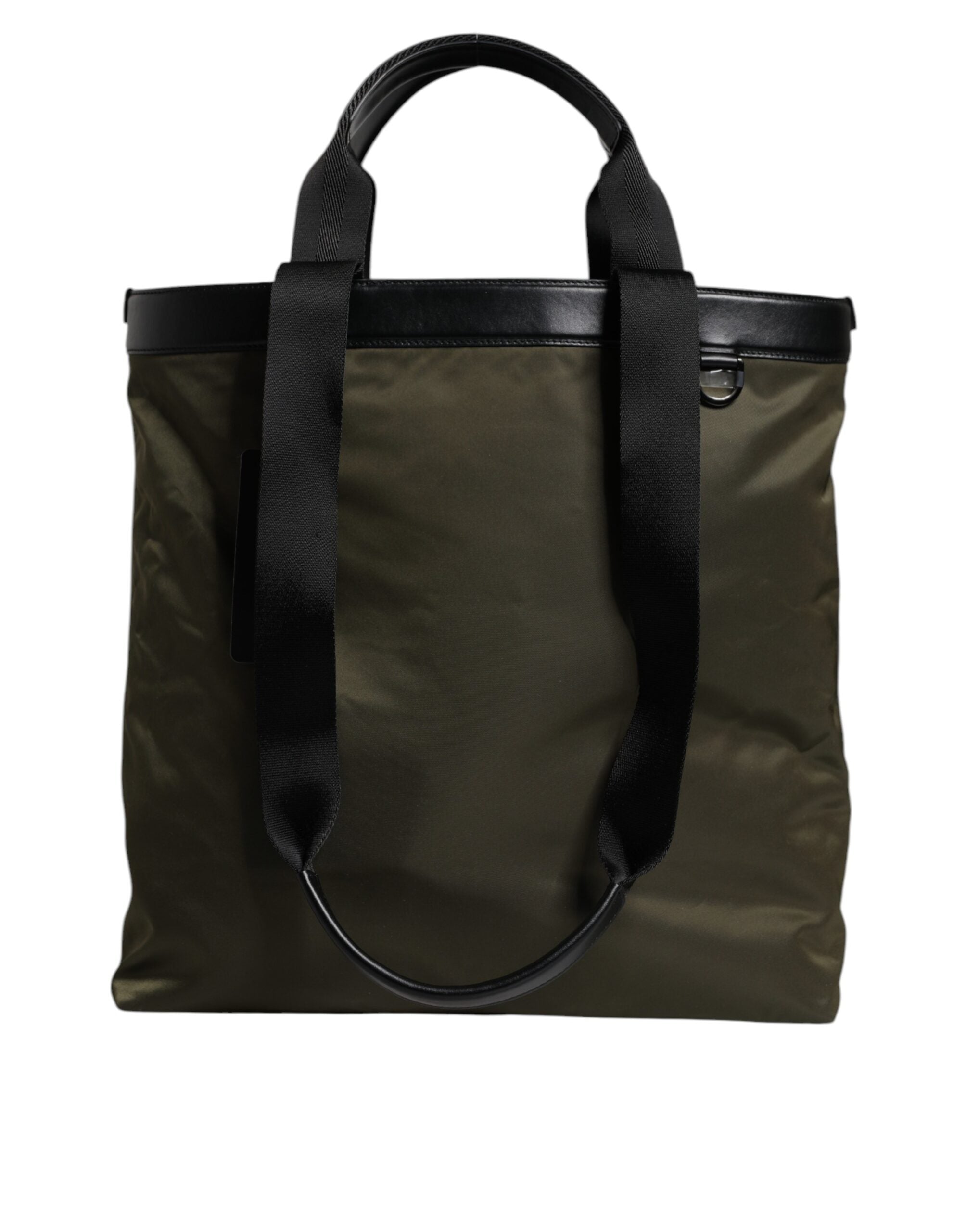 Dolce & Gabbana Military Green Nylon Shoulder Strap Tote Men's Bag