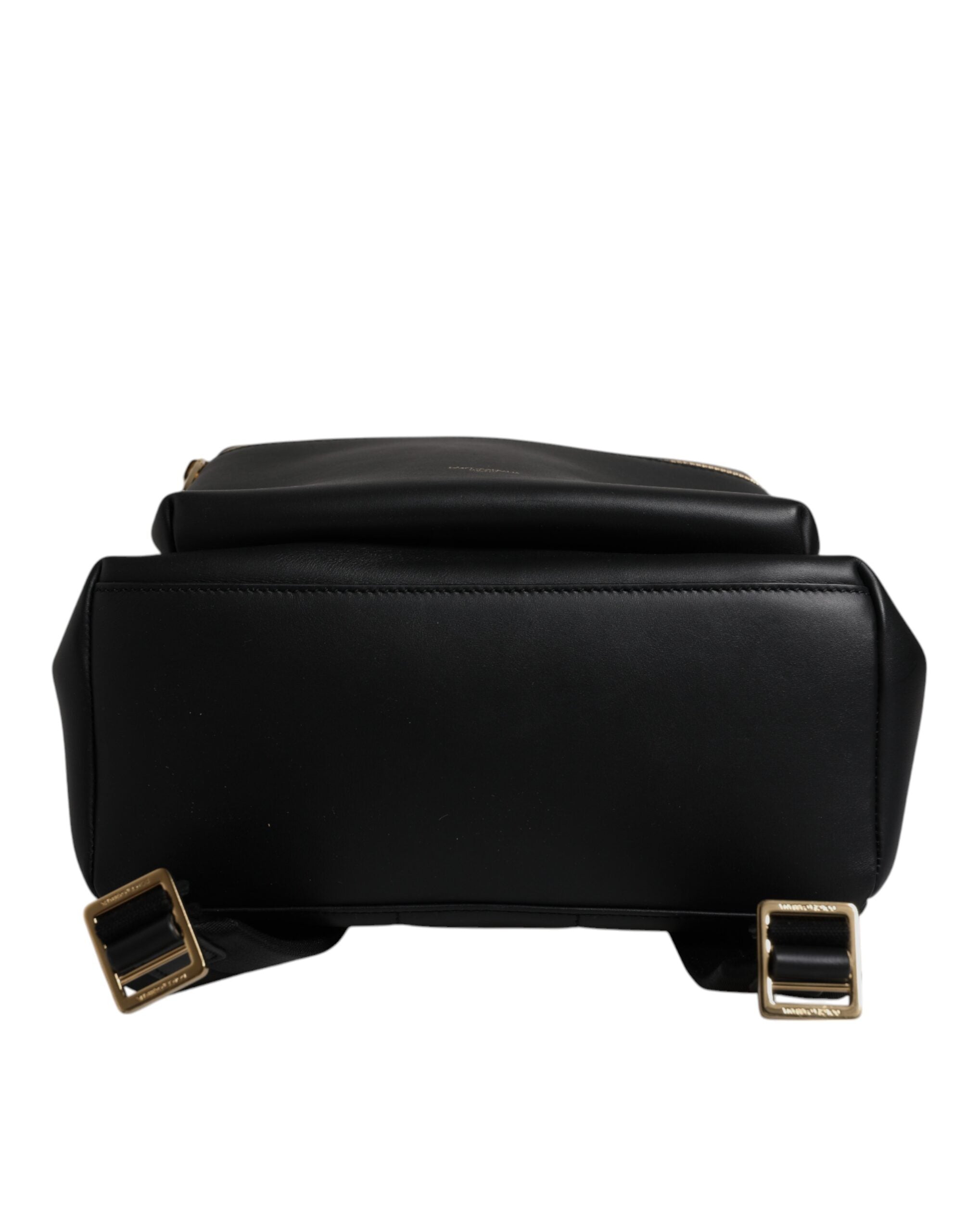 Dolce & Gabbana Black DG Leather Logo Print Travel Back Pack Men's Bag