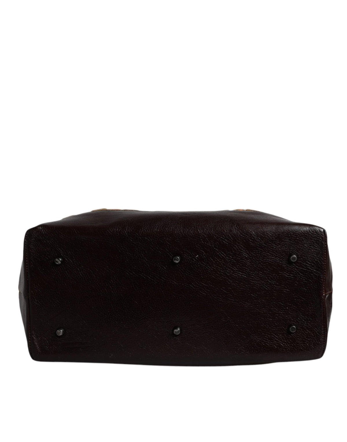 Dolce & Gabbana Beige Maroon Velvet Leather Jacquard Travel HandMen's Men's Bag (Pre-Owned)