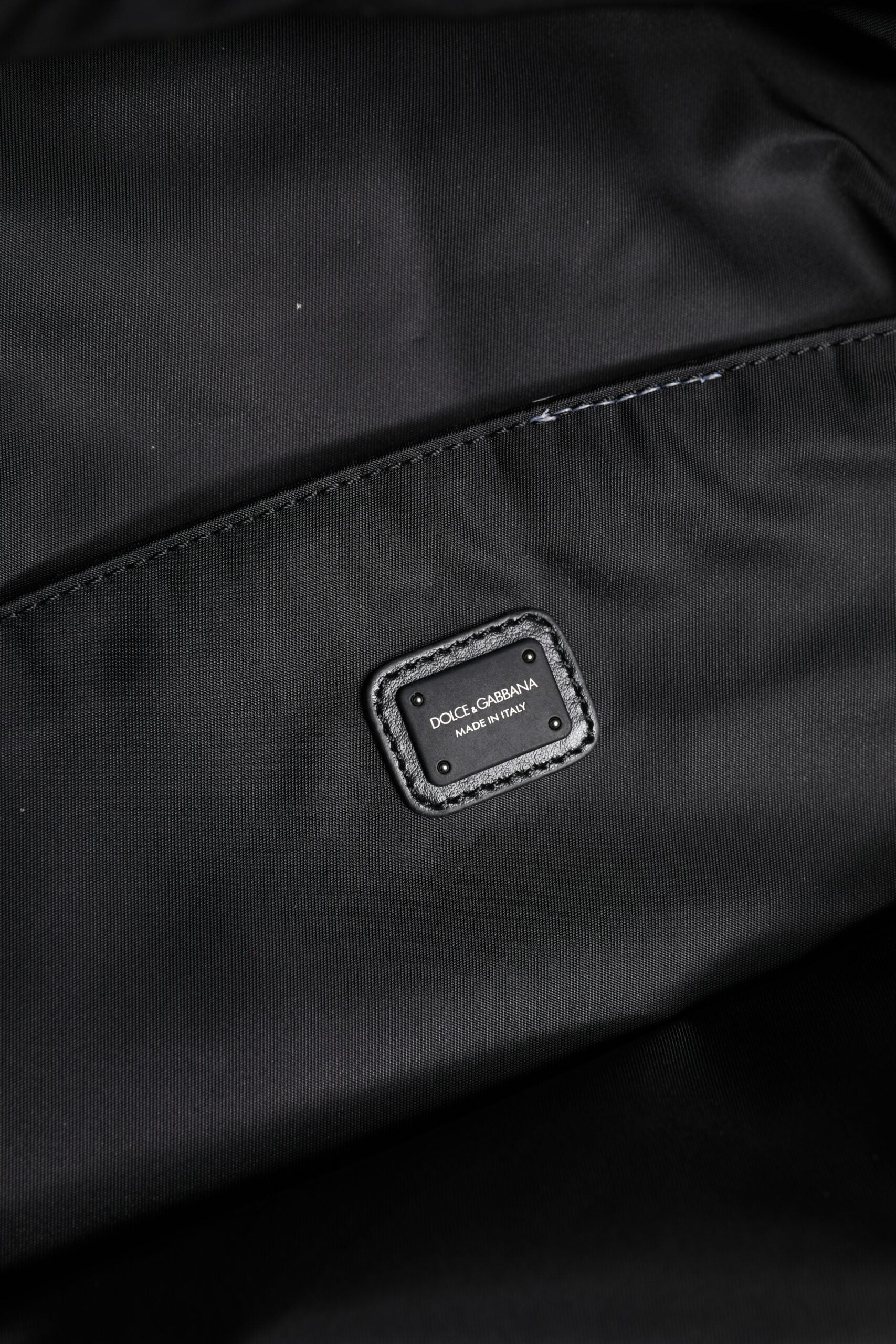 Dolce & Gabbana Black Logo Tape Polyamide School Travel Backpack Men's Bag (Pre-Owned)