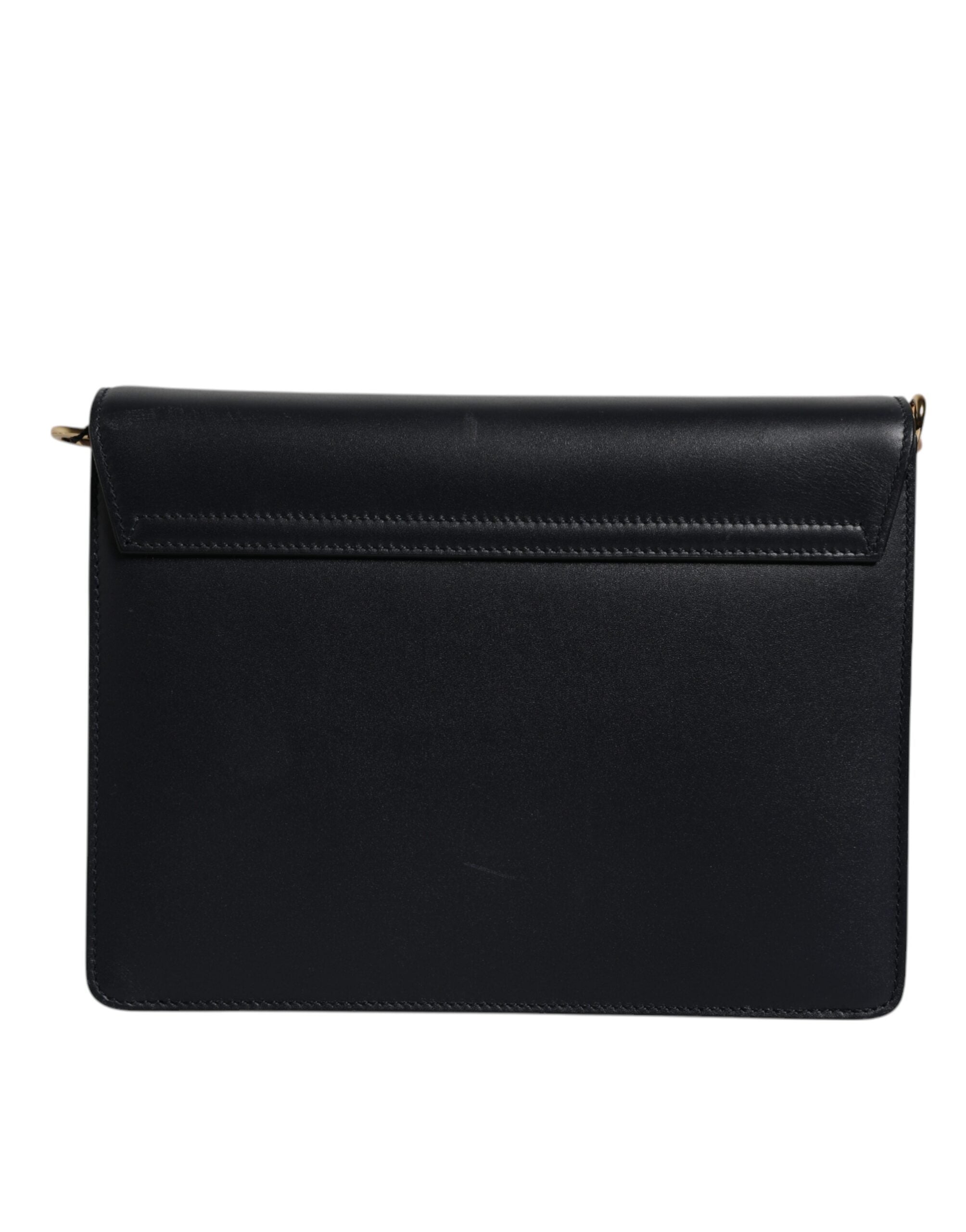 Dolce & Gabbana Black Calfskin Leather Shoulder Strap Women's Bag (Pre-Owned)