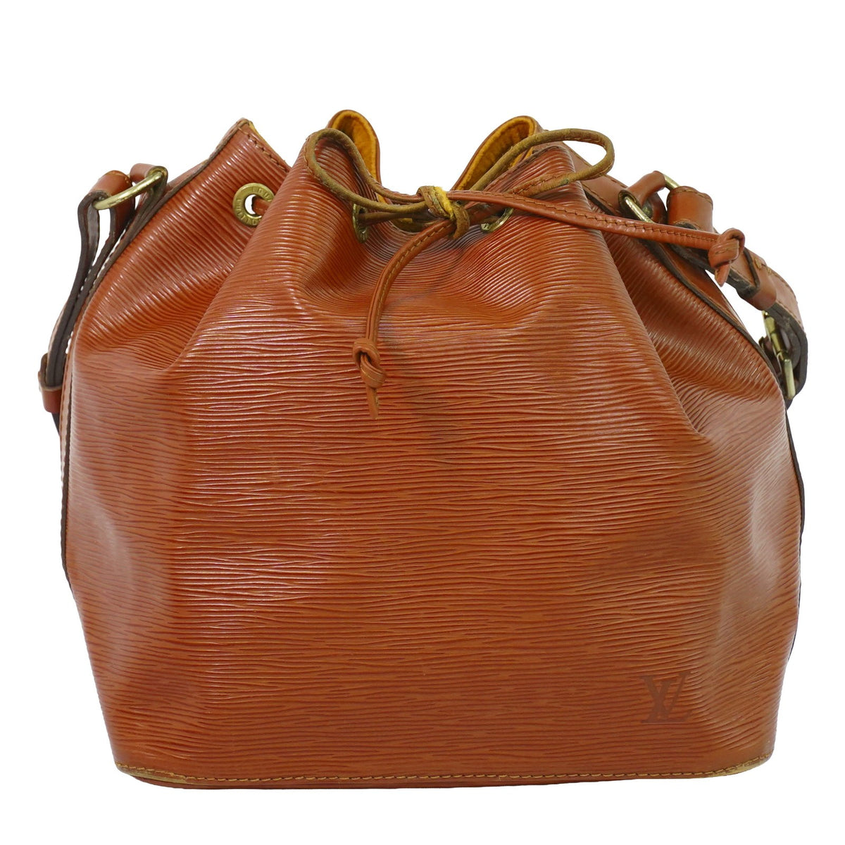 Louis Vuitton Petit Noe Epi Leather Brown Leather Shoulder Bag Bag (Pre-Owned)