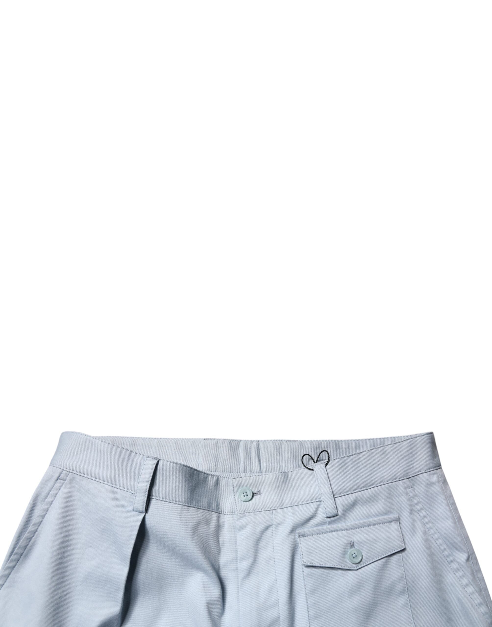 Dolce & Gabbana Light Blue Cotton Cargo Tapered Men's Pants