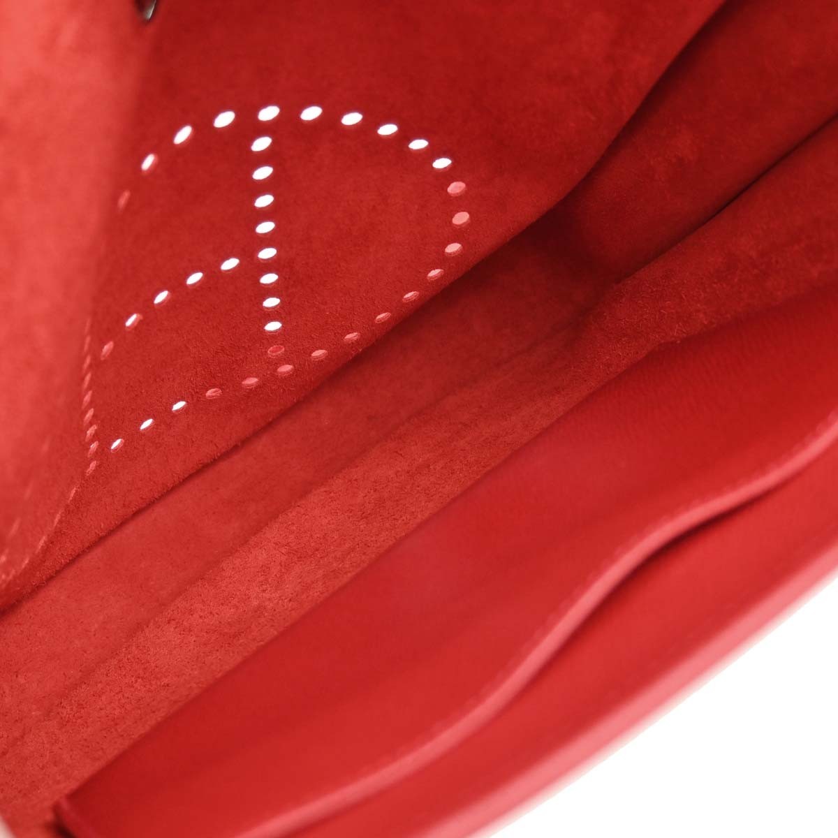 Hermes Evelyne Bag Gen I Epsom Red Leather Handbag (Pre-Owned)