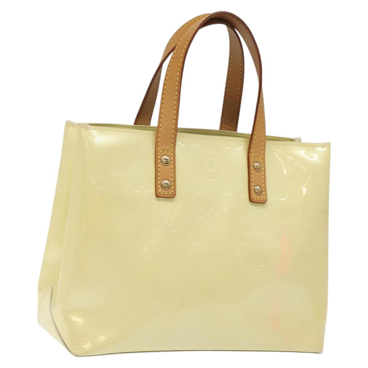 Louis Vuitton Reade Monogram Vernis Beige Patent_Leather Handbag (Pre-Owned)