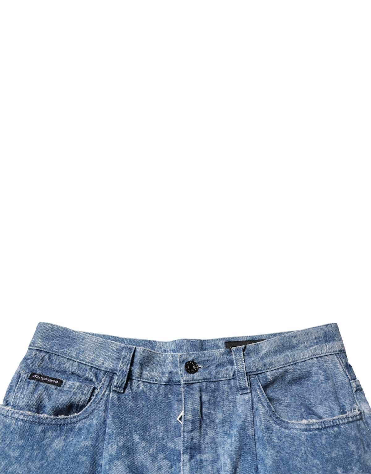 Dolce & Gabbana Blue Tie Dye Cotton Skinny Men Denim Men's Jeans