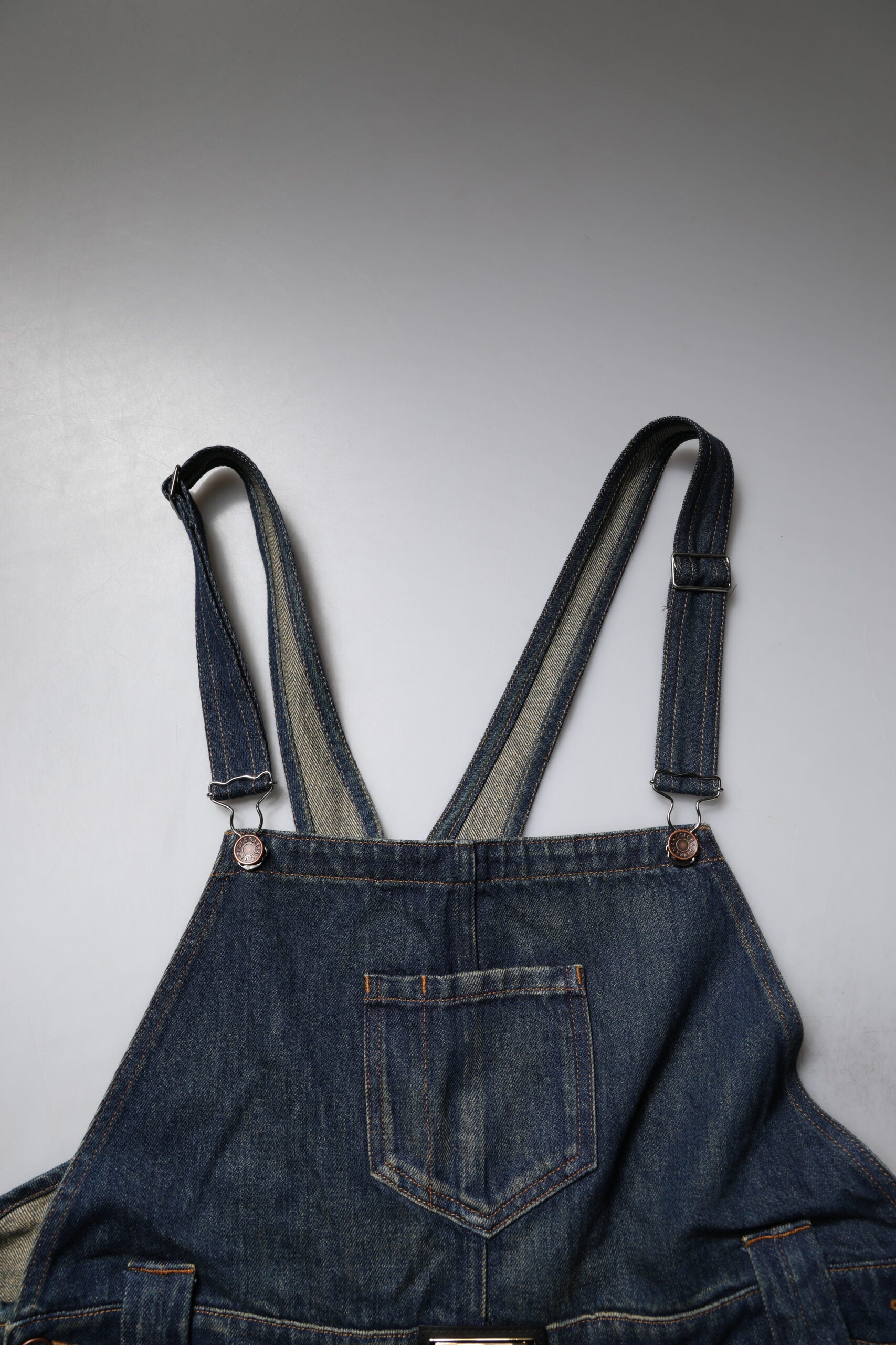Dolce & Gabbana Dark Blue Cotton Men Jumpsuit Denim Men's Jeans
