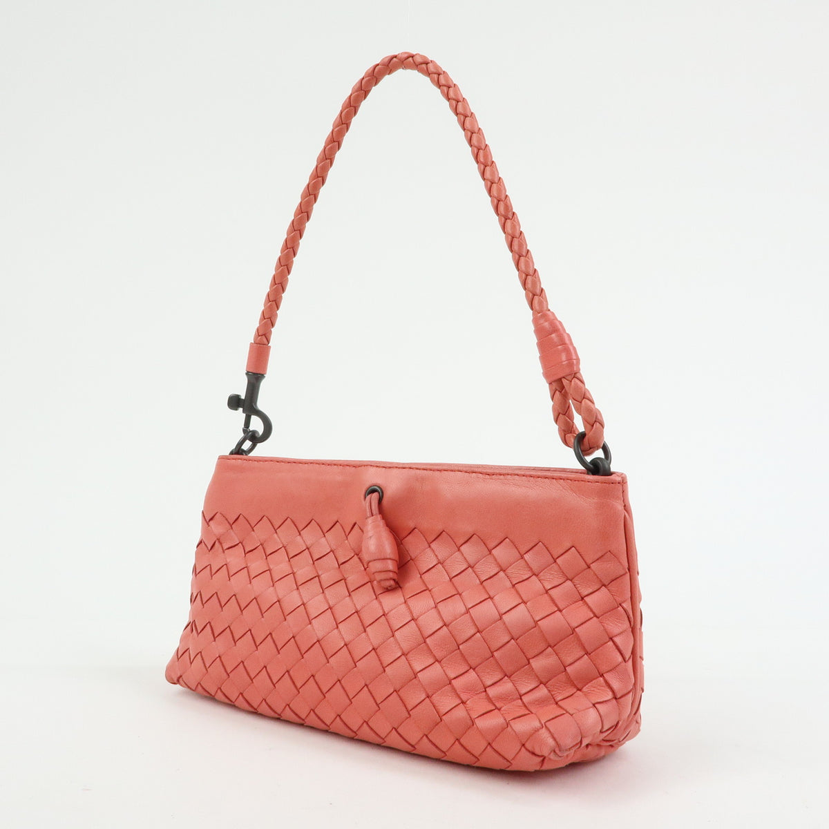 Bottega Veneta Shoulder Intrecciato Nappa Pink Leather Shoulder Bag Bag (Pre-Owned)