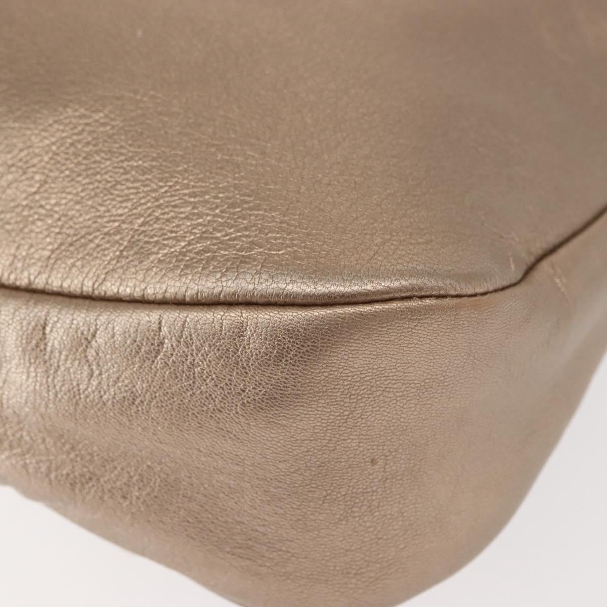 Salvatore Ferragamo Miss Vara Hobo Leather Gold Leather Handbag (Pre-Owned)
