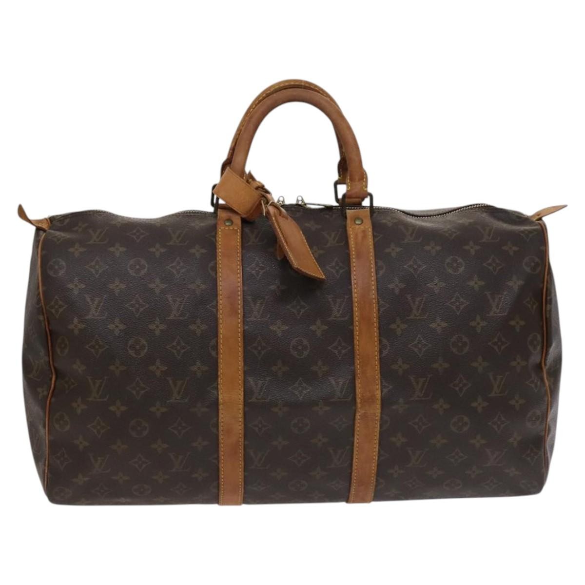 Louis Vuitton Keepall Monogram Canvas Brown Canvas Travel Bag Bag (Pre-Owned)