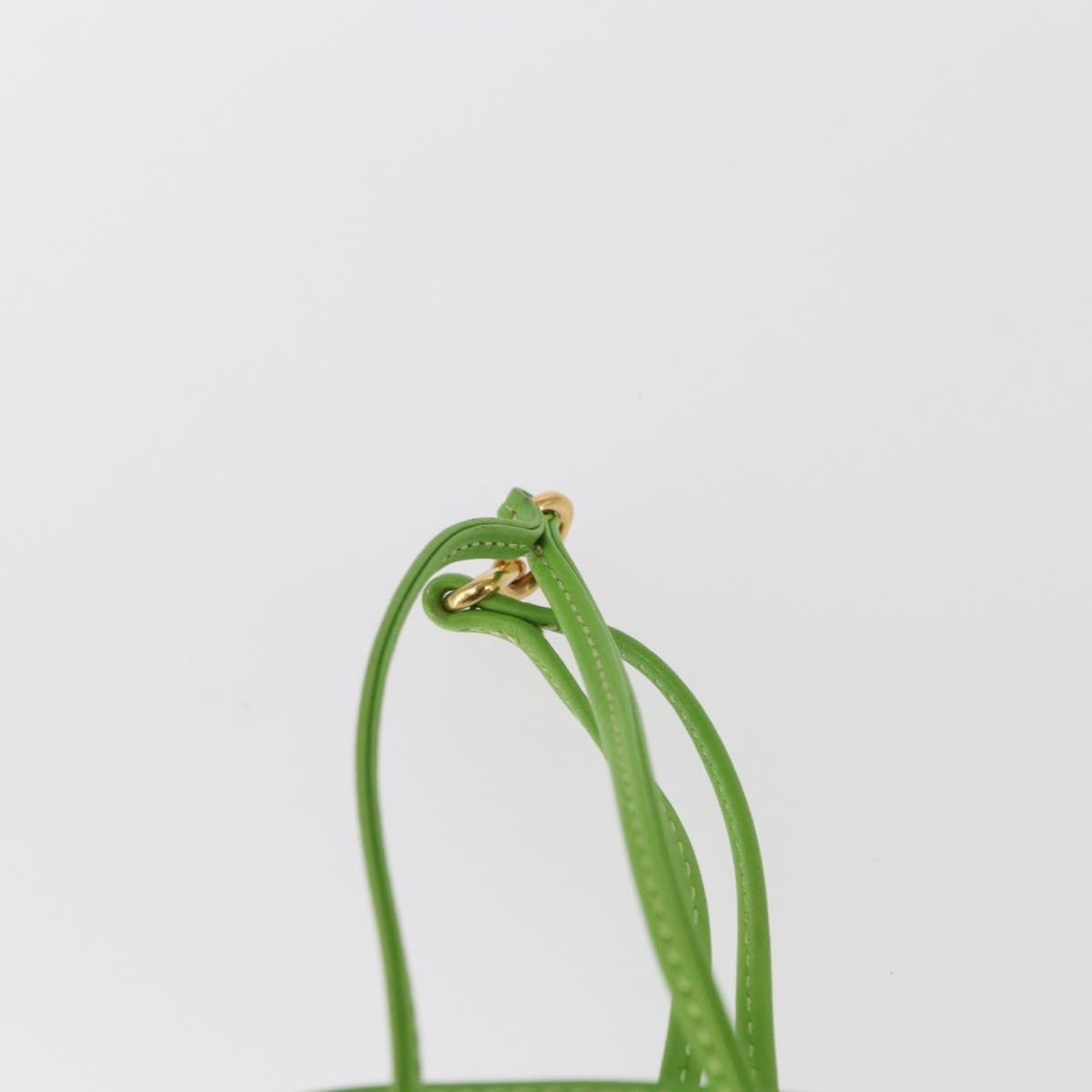 Hermes Vespa Leather Green Leather Clutche & Pouche Bag (Pre-Owned)