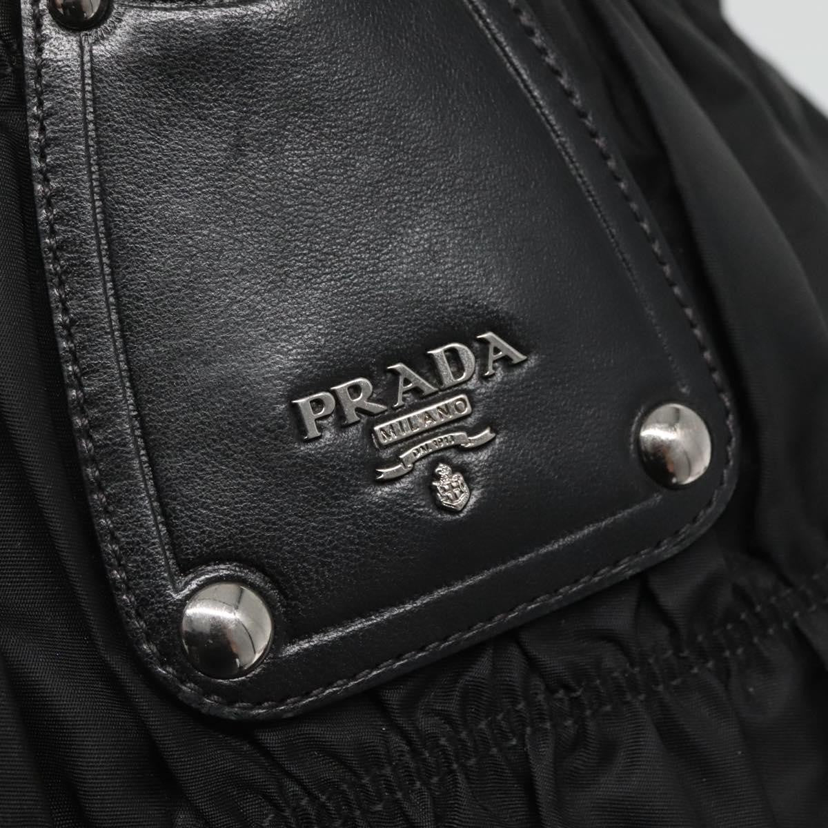 Prada Gaufre Tote Tessuto Black Nylon Bag (Pre-Owned)