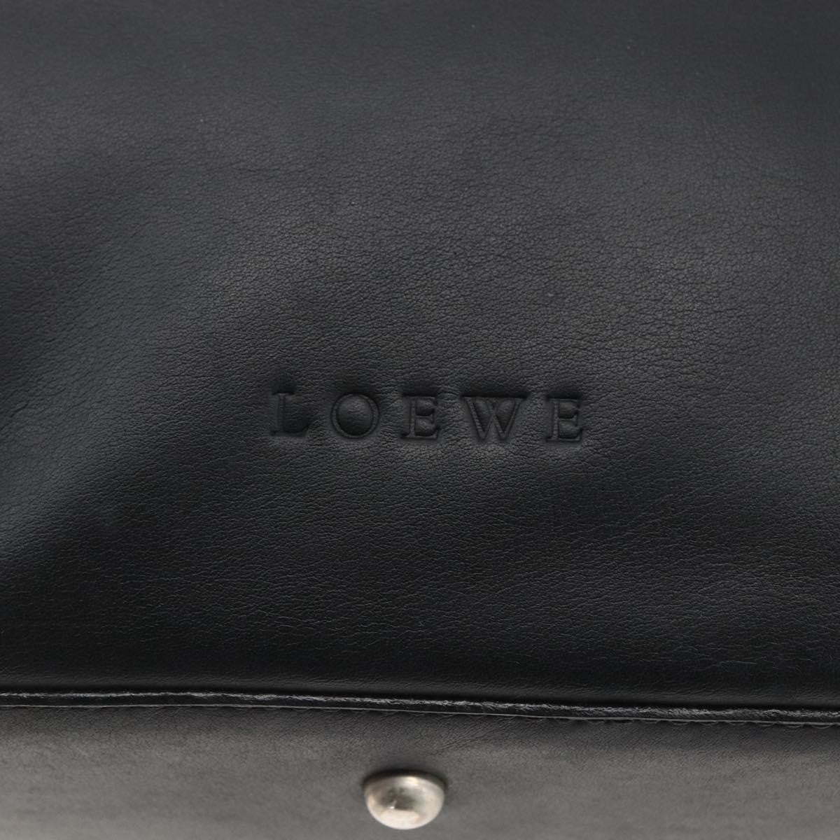 Loewe Vintage Leather Black Leather Shoulder Bag Bag (Pre-Owned)