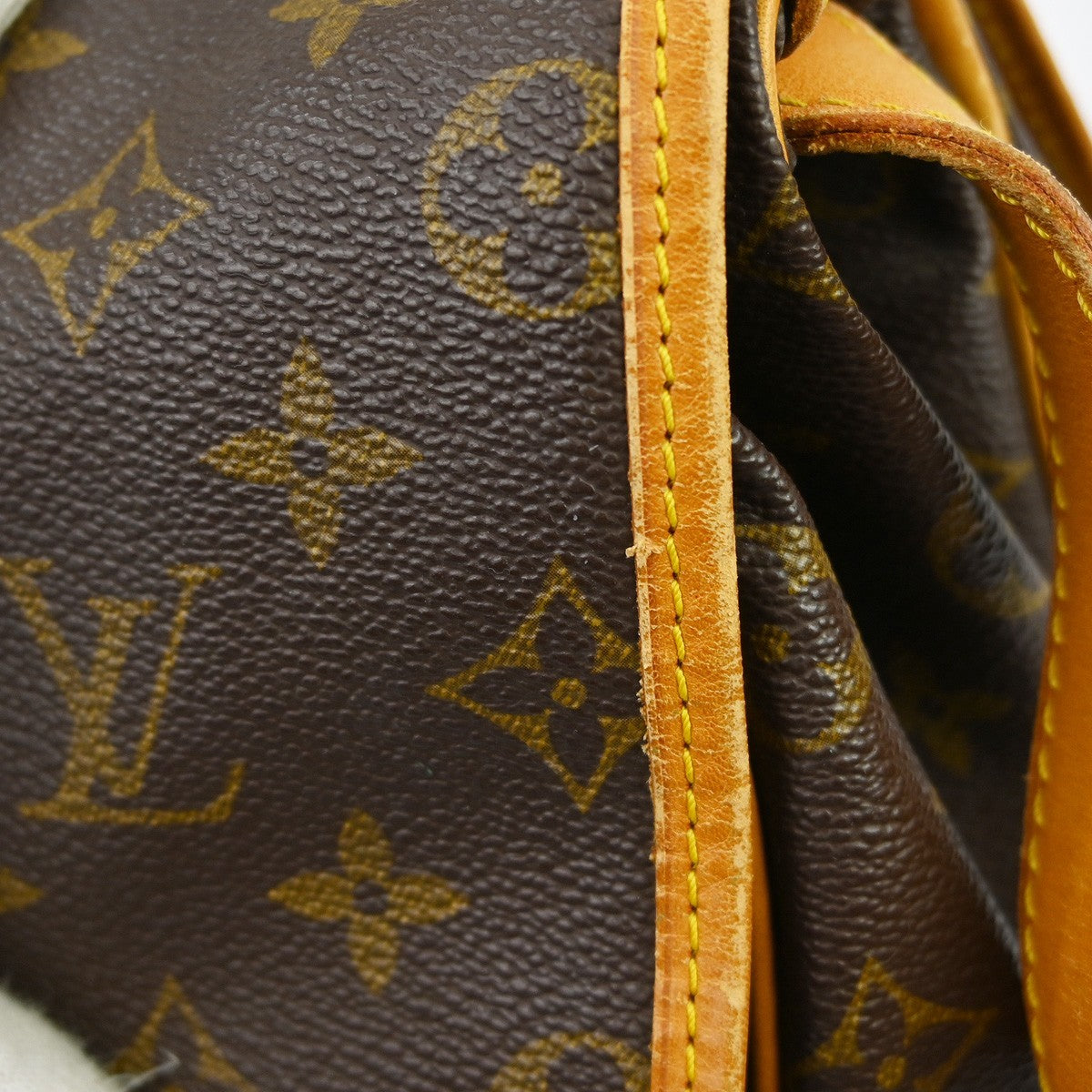 Louis Vuitton Saumur Monogram Canvas Brown Canvas Shoulder Bag Bag (Pre-Owned)